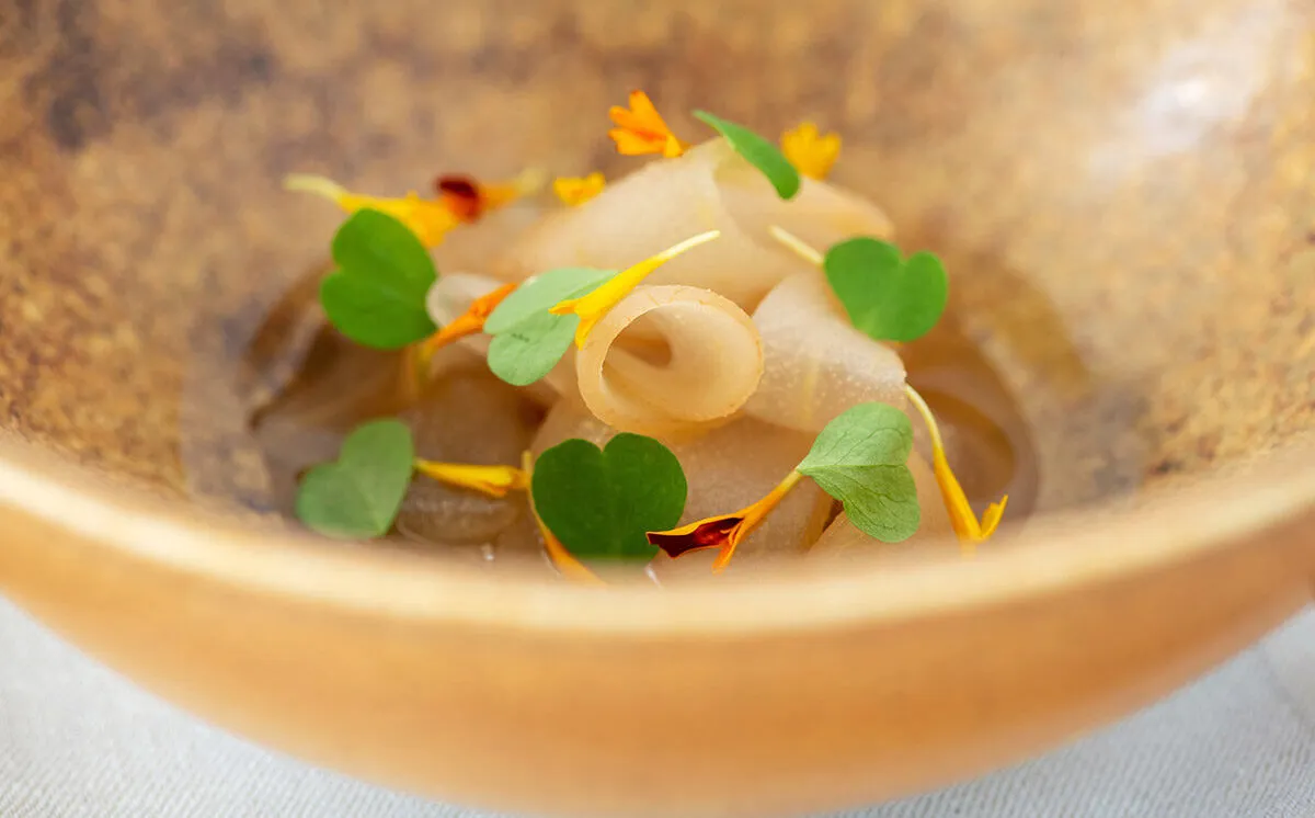Kuva annoksesta Omenaa ja sitruunaverbenaa